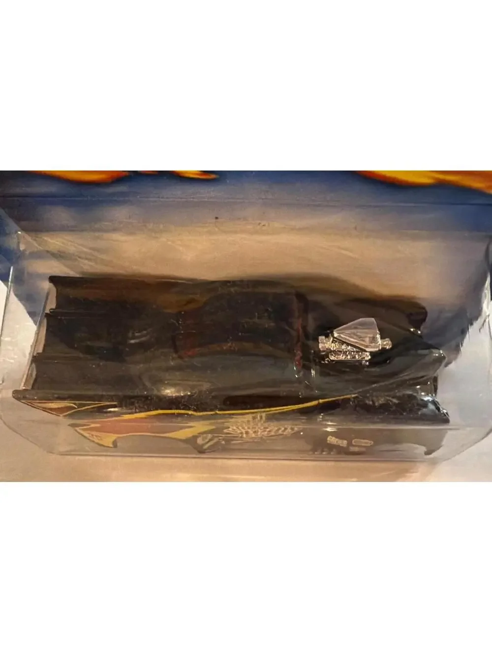 Hot Wheels 41 Willys Wild Willy Die-Cast Car 1:64 Scale Black & Yellow Flames Co